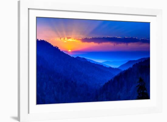 Smokey Mountain Beams-Steven Maxx-Framed Photographic Print