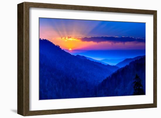 Smokey Mountain Beams-Steven Maxx-Framed Photographic Print