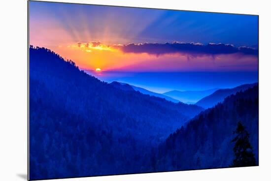 Smokey Mountain Beams-Steven Maxx-Mounted Photographic Print