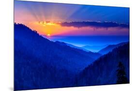 Smokey Mountain Beams-Steven Maxx-Mounted Photographic Print