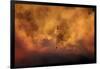 Smokey sunset and helicopter fighting fire at Burnside, Dunedin, South Island, New Zealand-David Wall-Framed Photographic Print