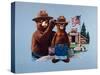 Smokey the Bear and Little Smokey-null-Stretched Canvas