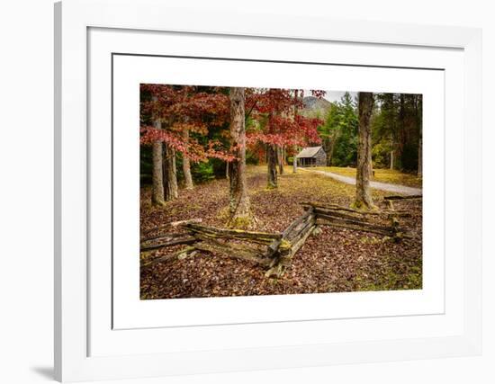 Smokies Cabin-Robert Lott-Framed Giclee Print