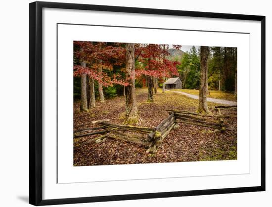 Smokies Cabin-Robert Lott-Framed Giclee Print