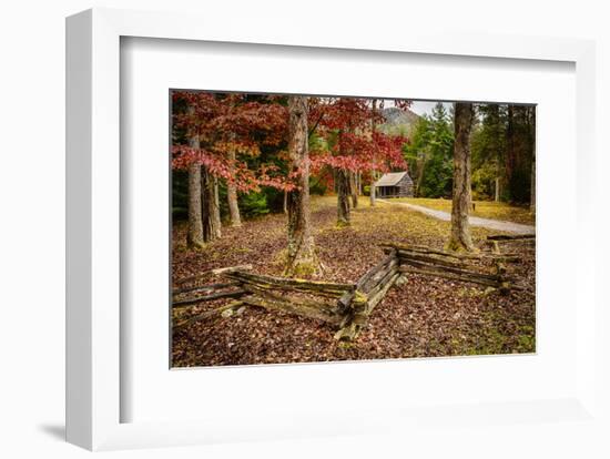 Smokies Cabin-Robert Lott-Framed Art Print