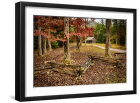 Smokies Cabin-Robert Lott-Framed Art Print