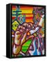 Smokin-Abstract Graffiti-Framed Stretched Canvas