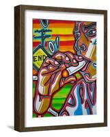 Smokin-Abstract Graffiti-Framed Giclee Print