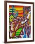 Smokin-Abstract Graffiti-Framed Giclee Print