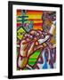 Smokin-Abstract Graffiti-Framed Giclee Print