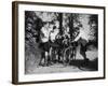 Smoking Cyclists-null-Framed Photographic Print