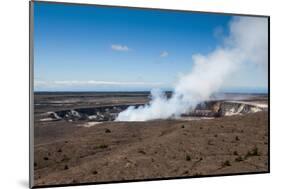 Smoking Kilauea Summit Lava Lake in the Hawaii Volcanoes National Park-Michael Runkel-Mounted Photographic Print