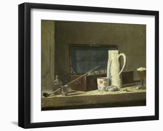 Smoking Kit with a Drinking Pot-Jean-Baptiste Simeon Chardin-Framed Giclee Print