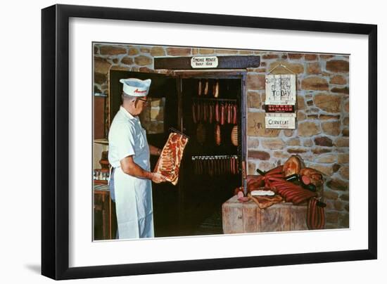 Smoking Meat-null-Framed Art Print
