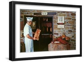 Smoking Meat-null-Framed Art Print