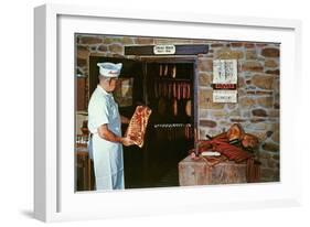 Smoking Meat-null-Framed Art Print