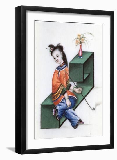 Smoking Opium, Mid 19th Century-null-Framed Giclee Print