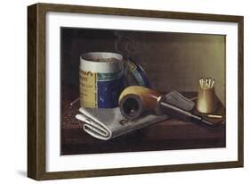 Smoking Scene-William Michael Harnett-Framed Giclee Print