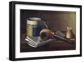 Smoking Scene-William Michael Harnett-Framed Giclee Print
