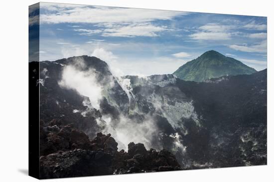 Smoking Volcano Tavurvur, Rabaul, East New Britain, Papua New Guinea, Pacific-Michael Runkel-Stretched Canvas