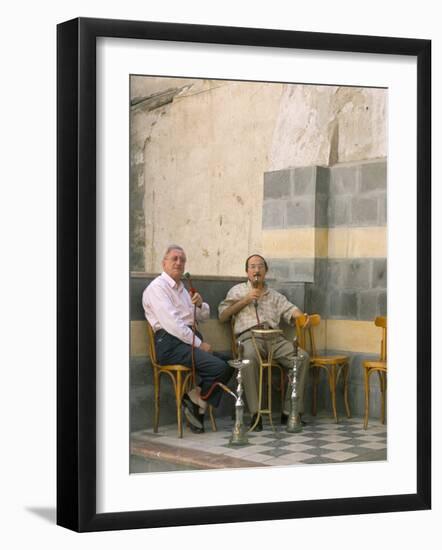 Smoking Water Pipes, Damascus, Syria, Middle East-Alison Wright-Framed Photographic Print