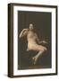 Smoking Woman with Slip-null-Framed Art Print