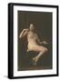 Smoking Woman with Slip-null-Framed Art Print