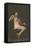 Smoking Woman with Slip-null-Framed Stretched Canvas