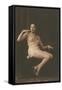 Smoking Woman with Slip-null-Framed Stretched Canvas