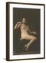 Smoking Woman with Slip-null-Framed Art Print