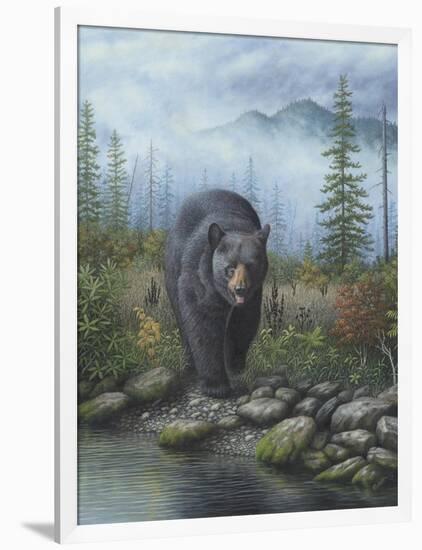 Smoky Mountain Black Bear-Robert Wavra-Framed Giclee Print