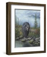 Smoky Mountain Black Bear-Robert Wavra-Framed Giclee Print