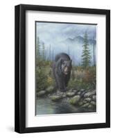 Smoky Mountain Black Bear-Robert Wavra-Framed Giclee Print