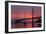 Smoky Sunrise Glow at East Span Bay Bridge Boats Harbor Oakland Treasure Island-Vincent James-Framed Photographic Print