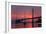 Smoky Sunrise Glow at East Span Bay Bridge Boats Harbor Oakland Treasure Island-Vincent James-Framed Photographic Print