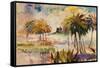 Smoleony Sunset-Mary Dulon-Framed Stretched Canvas