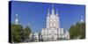 Smolny Cathedral, Saint Petersburg, Russia-Ian Trower-Stretched Canvas