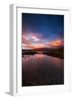 Smooth Color Burn at Grundarfjörður Town East Iceland-Vincent James-Framed Photographic Print