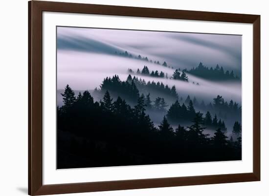 Smooth Fog Flow, San Francisco, Mount Tamalpais-Vincent James-Framed Photographic Print