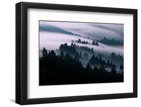 Smooth Fog Flow, San Francisco, Mount Tamalpais-Vincent James-Framed Photographic Print