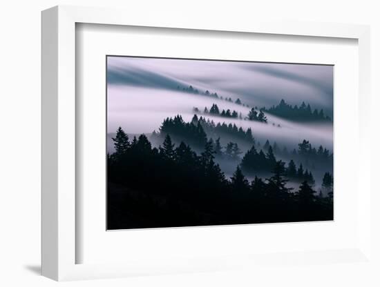 Smooth Fog Flow, San Francisco, Mount Tamalpais-Vincent James-Framed Photographic Print