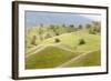 Smooth, Grassy Hills and Oak Trees, Caliente, California, USA-Jaynes Gallery-Framed Photographic Print