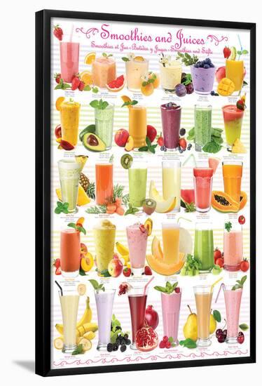 Smoothies Collage-null-Framed Poster
