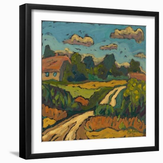 Smouldering Summer, 2005-Marta Martonfi-Benke-Framed Giclee Print