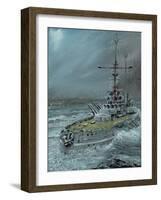 SMS Friedrich der Grosse at Jutland 1916, 2016-Vincent Alexander Booth-Framed Giclee Print