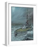 SMS Friedrich der Grosse at Jutland 1916, 2016-Vincent Alexander Booth-Framed Giclee Print