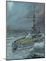 SMS Friedrich der Grosse at Jutland 1916, 2016-Vincent Alexander Booth-Mounted Giclee Print