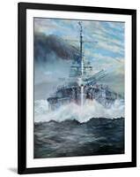 SMS Konig enters the battle of Jutland, 31st May 1916; 2018-Vincent Alexander Booth-Framed Giclee Print