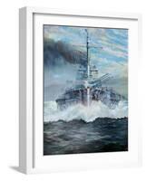 SMS Konig enters the battle of Jutland, 31st May 1916; 2018-Vincent Alexander Booth-Framed Giclee Print