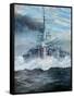 SMS Konig enters the battle of Jutland, 31st May 1916; 2018-Vincent Alexander Booth-Framed Stretched Canvas